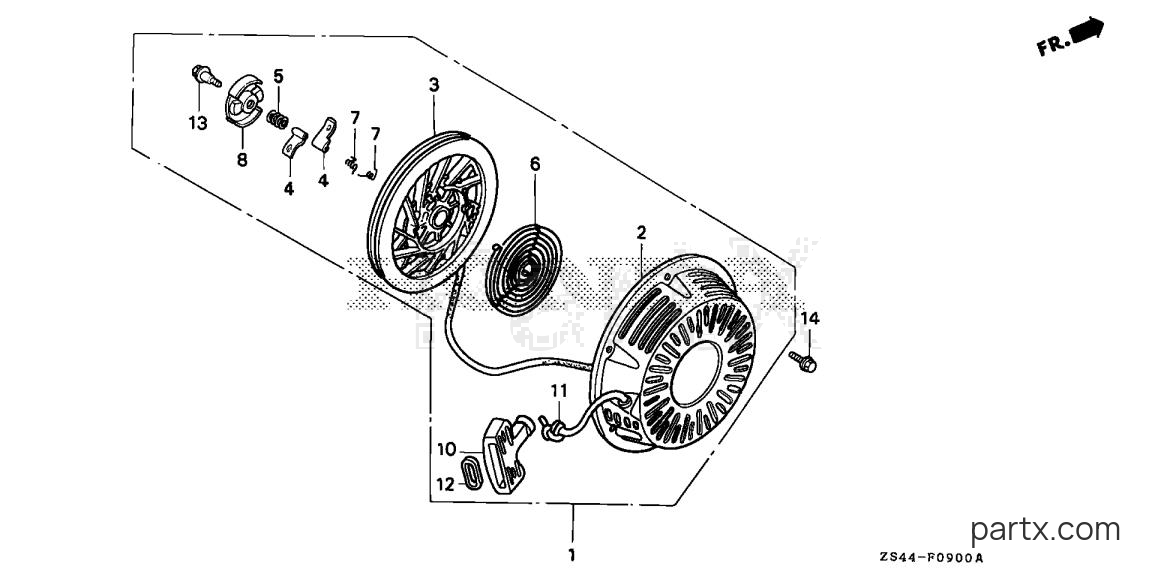 Honda EZ5000 A - RECOIL STARTER