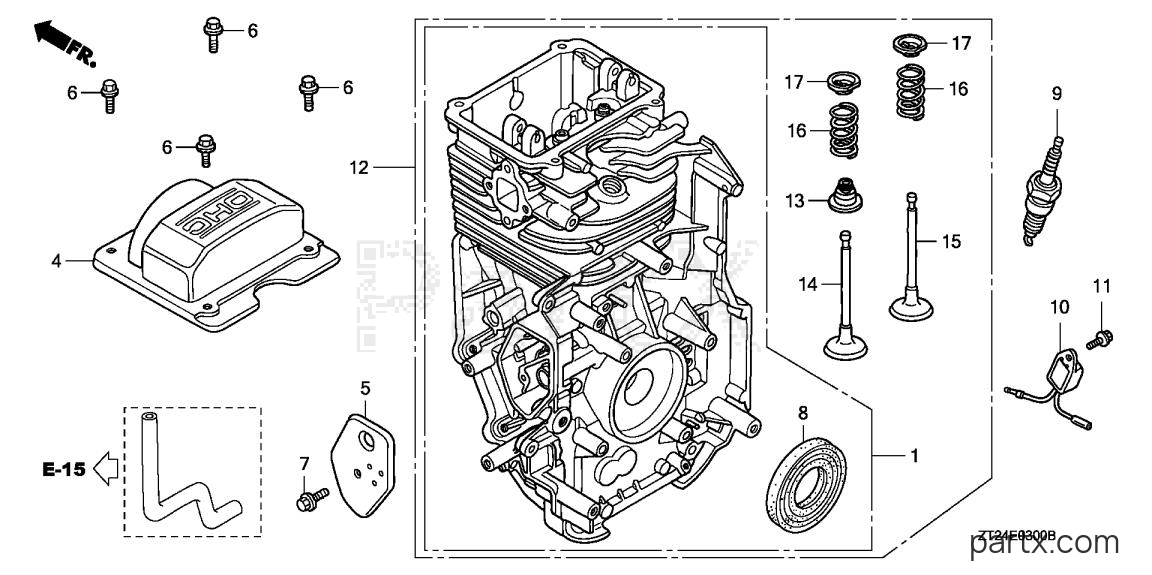 Honda EN2500 AN - CYLINDER
