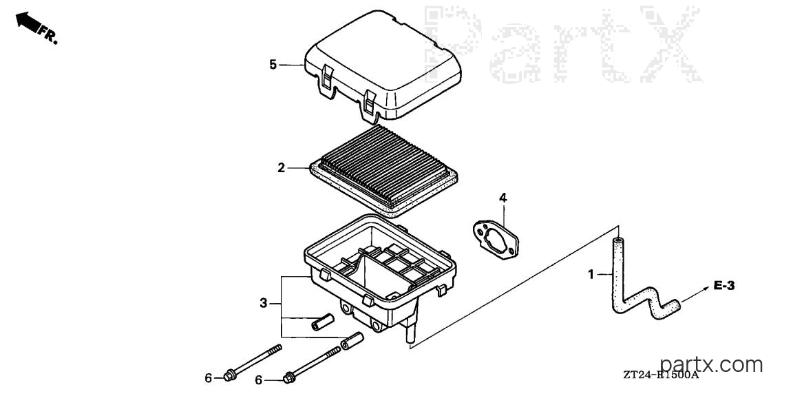 Honda EN2500 A - AIR CLEANER