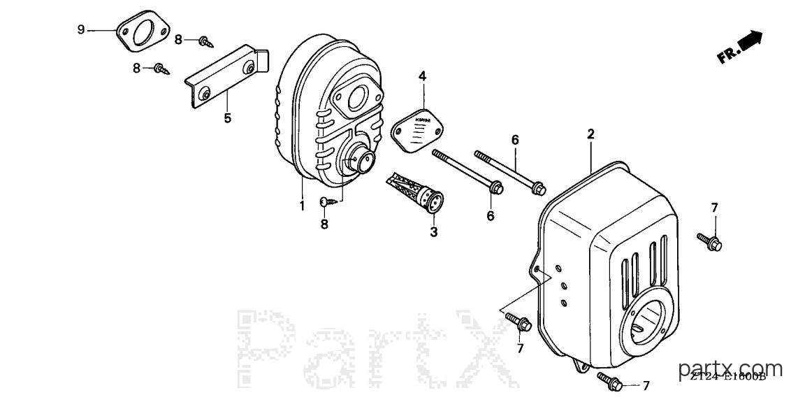 Honda EN2500 AN - MUFFLER