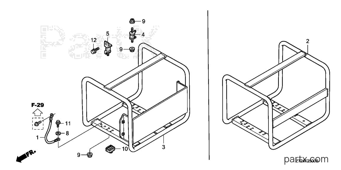 Honda EN2500 AN - FRAME