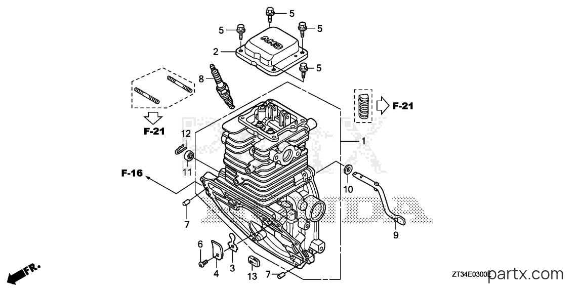 Honda EX700C A - CYLINDER