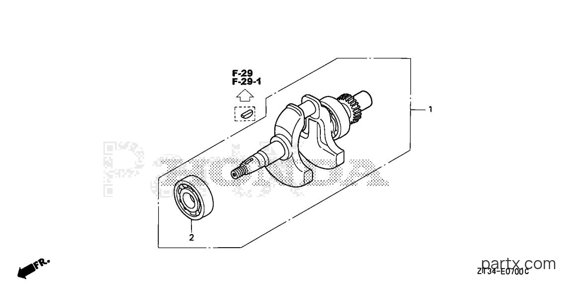 Honda EU1000IK1 AC - CRANKSHAFT
