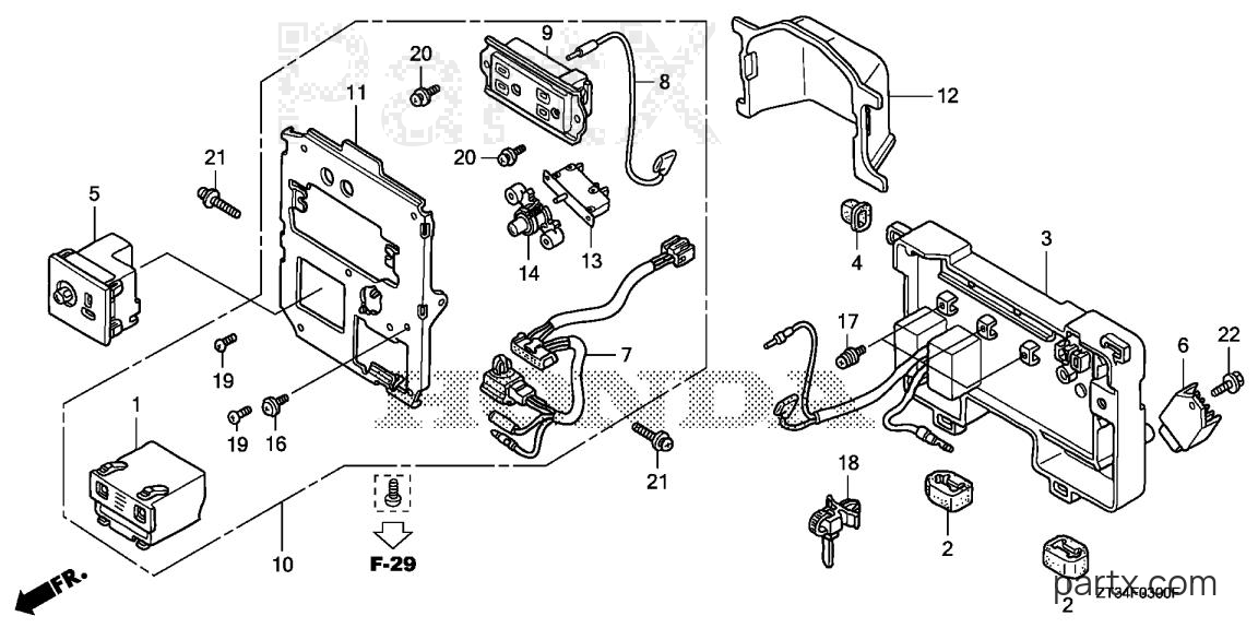 Honda EX700C A - CONTROL PANEL (EX700C)