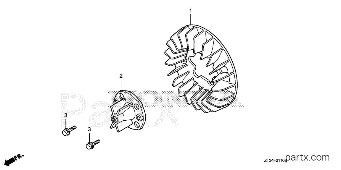 Honda EU1000IK1 AC - COOLING FAN