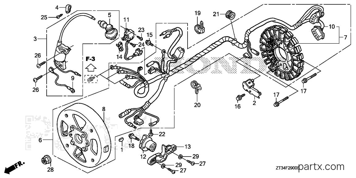 Honda EX700C A - IGNITION COIL - GENERATOR (EX700C)
