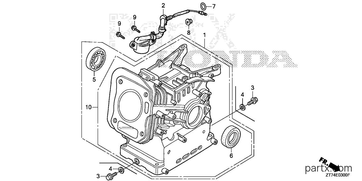 Honda EU3000IS1 AG - CYLINDER
