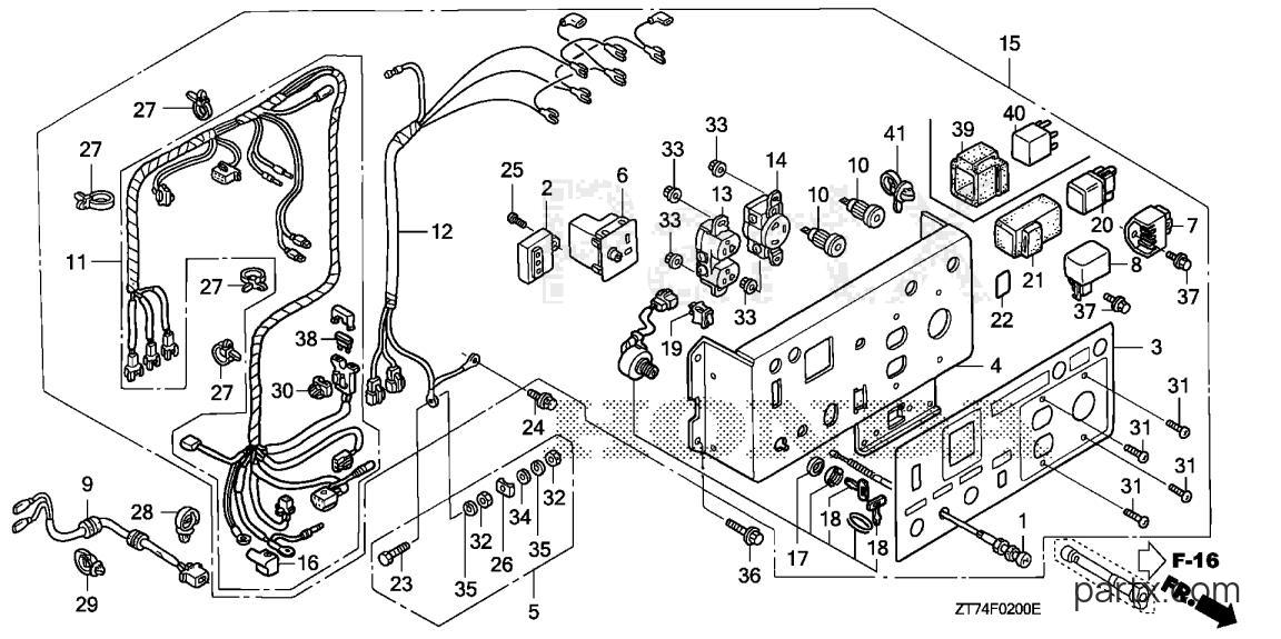Honda EU3000IS A - CONTROL PANEL (1)