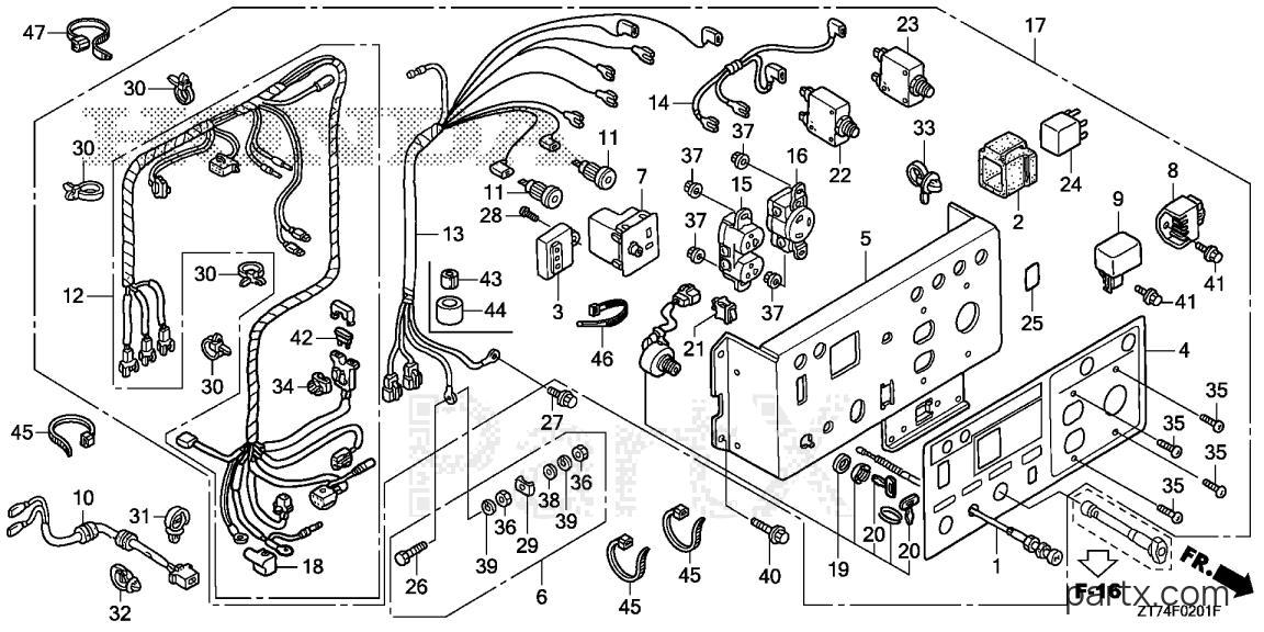 Honda EU3000IS AN - CONTROL PANEL (2)