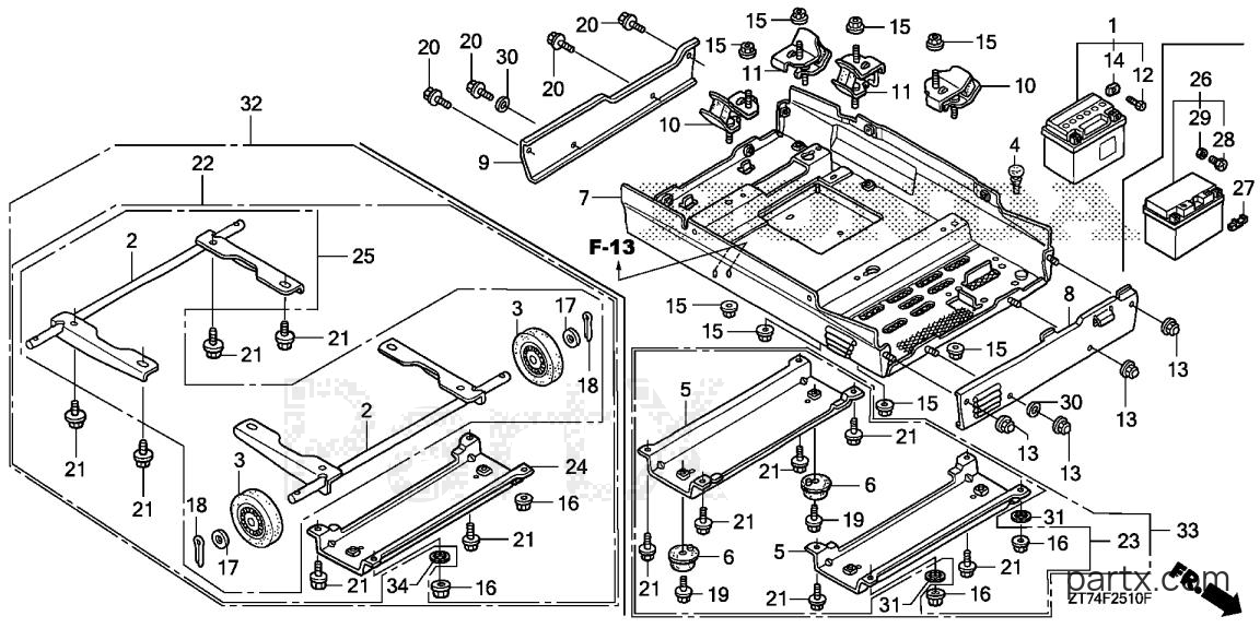 Honda EU3000IS A - LOWER COVER