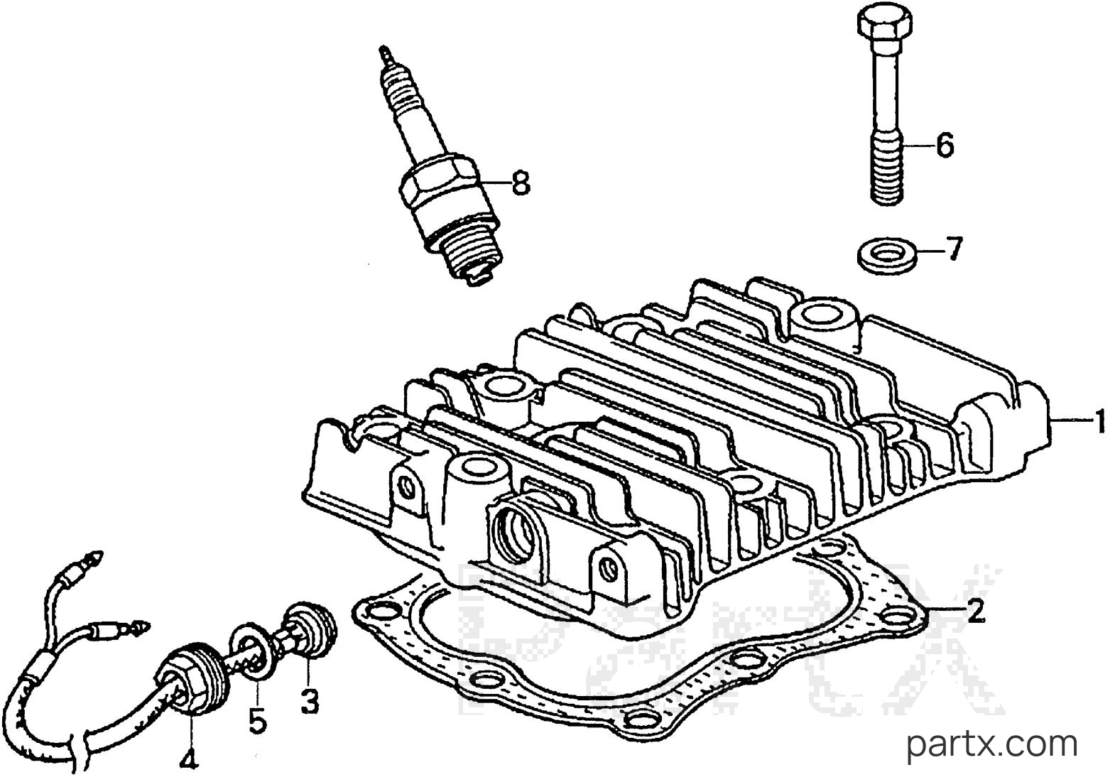 Honda ES3500 A - CYLINDER HEAD