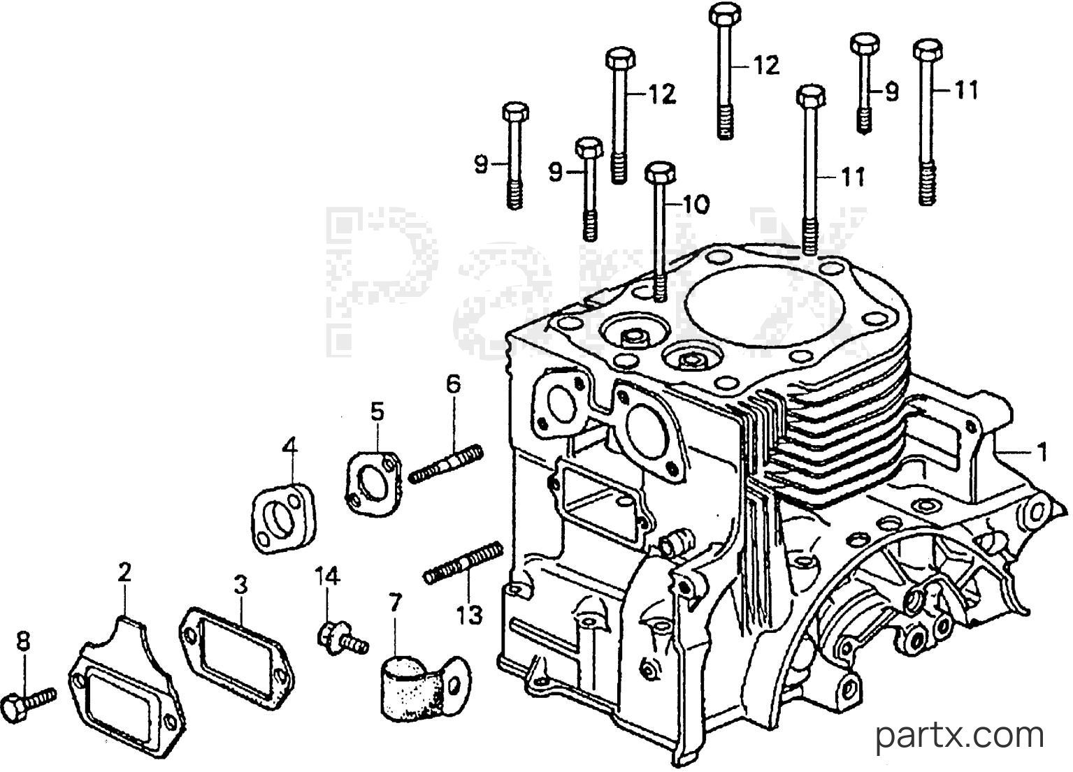 Honda ES3500 A - CYLINDER