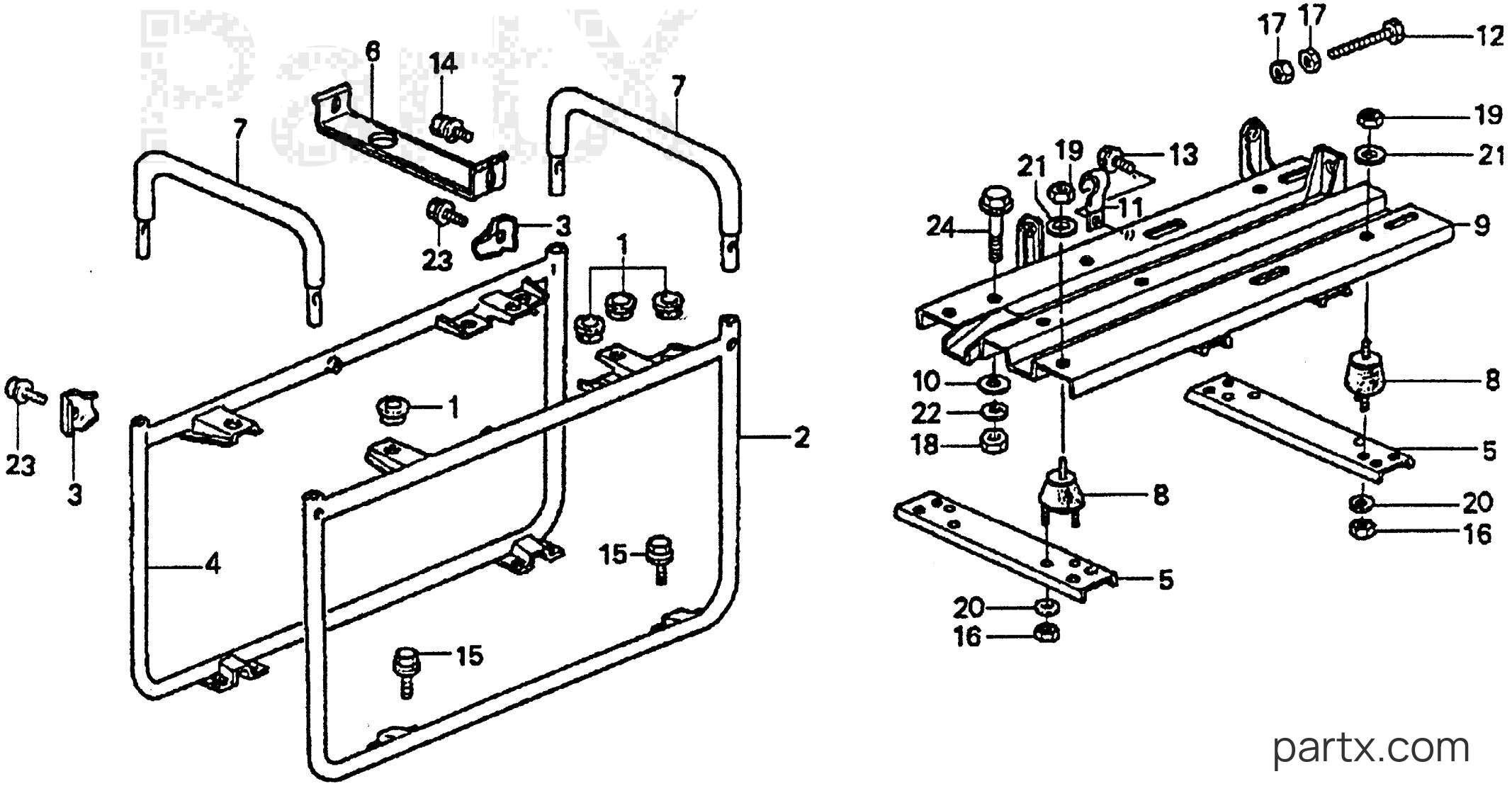 Honda ES3500 A - FRAME - ENGINE BED