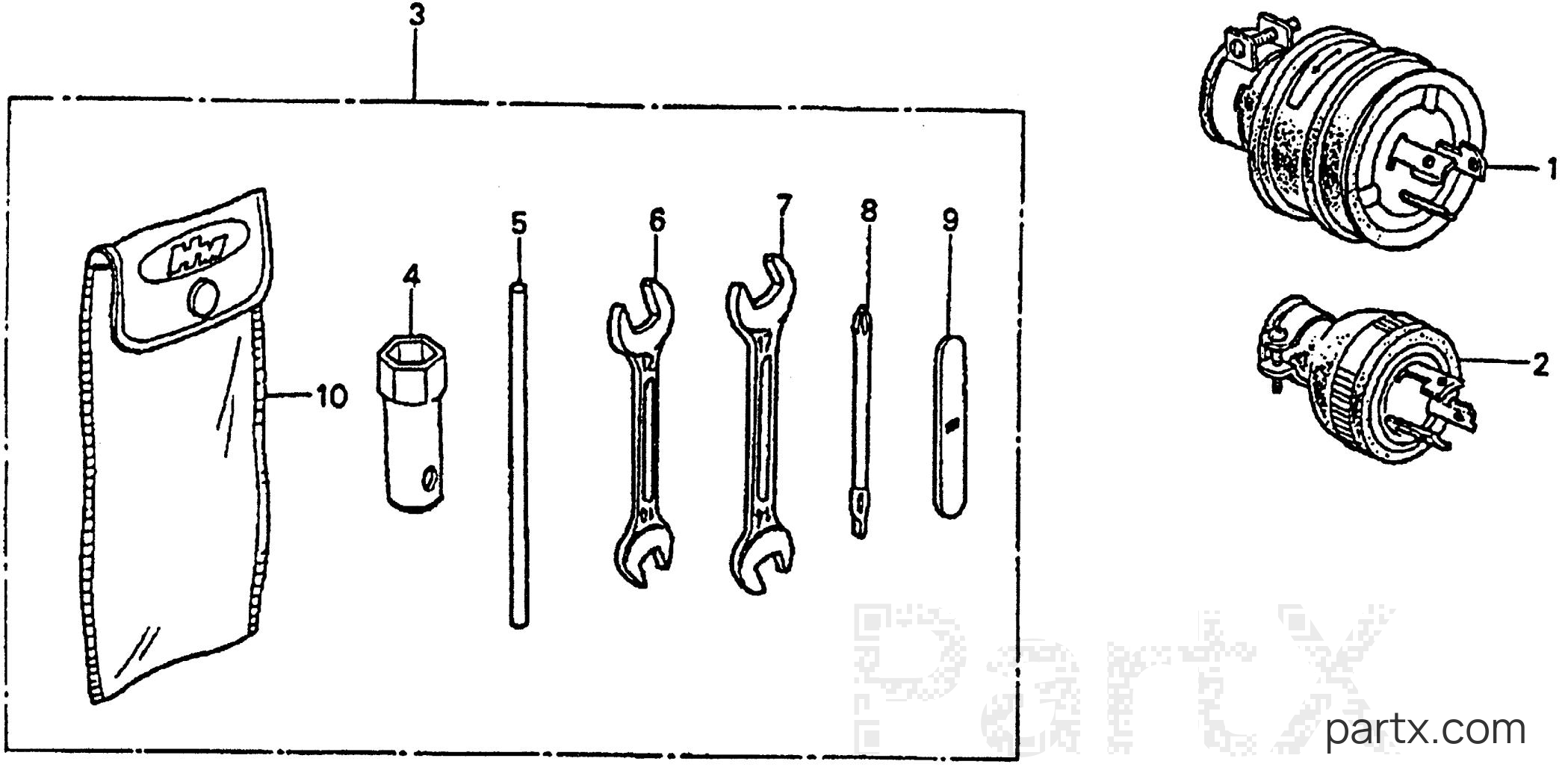 Honda ES3500 A - TOOLS - RECEPTACLE PLUG