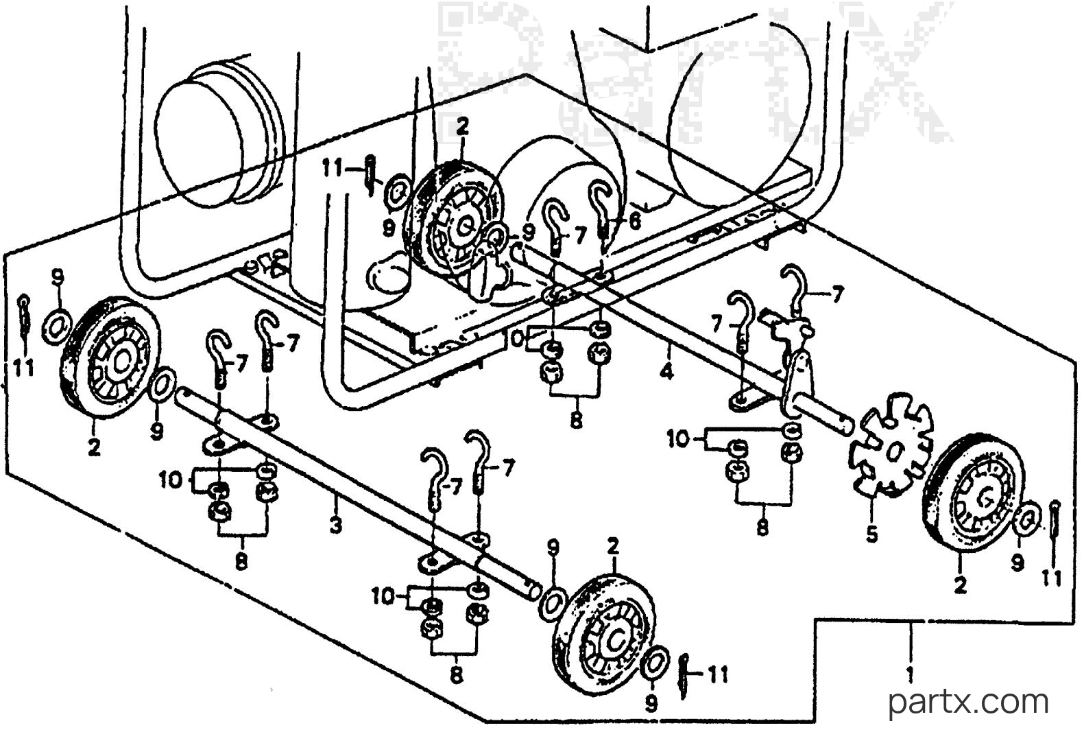 Honda ES3500 A - WHEEL KIT