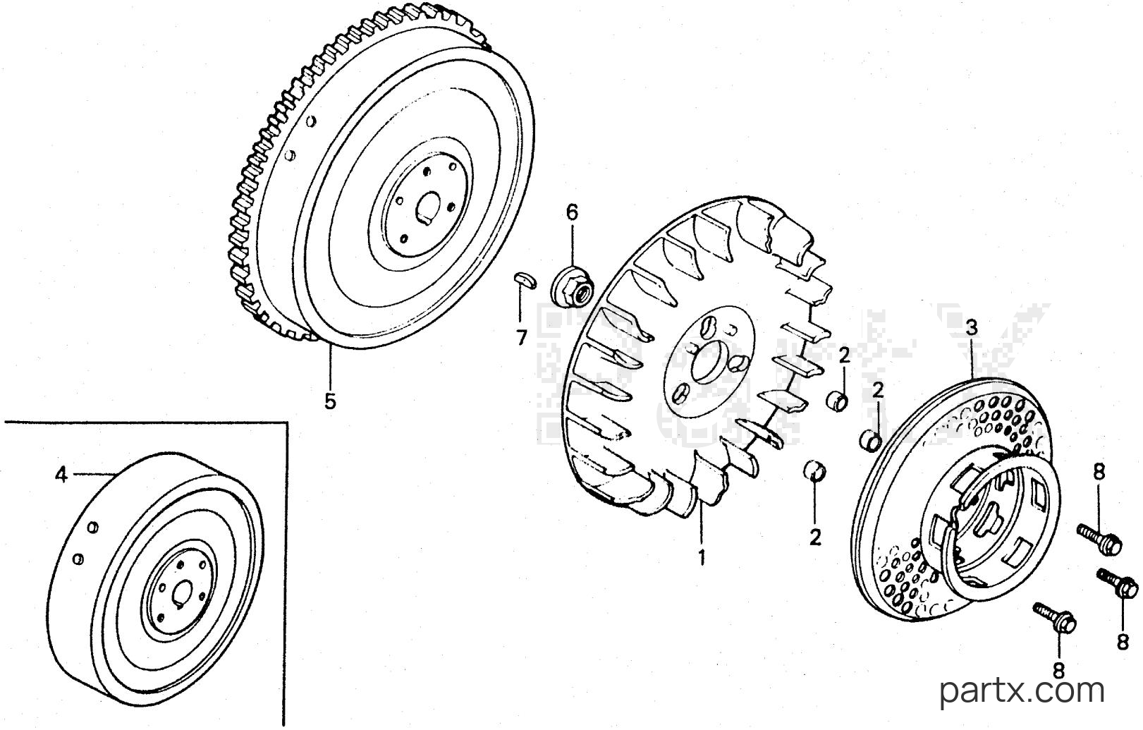 Honda E3500K2 A - FLYWHEEL