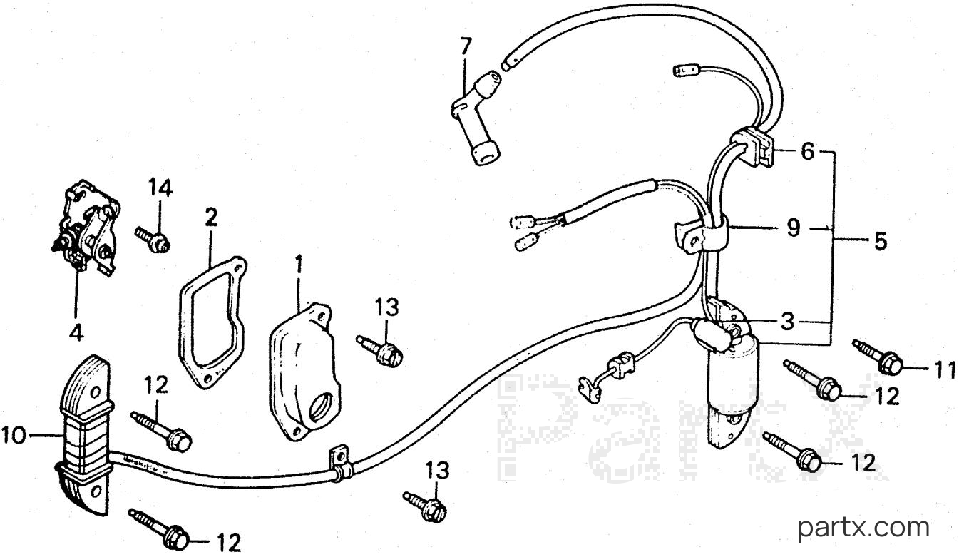 Honda ES3500K2 A - POINTS - IGNITION COIL