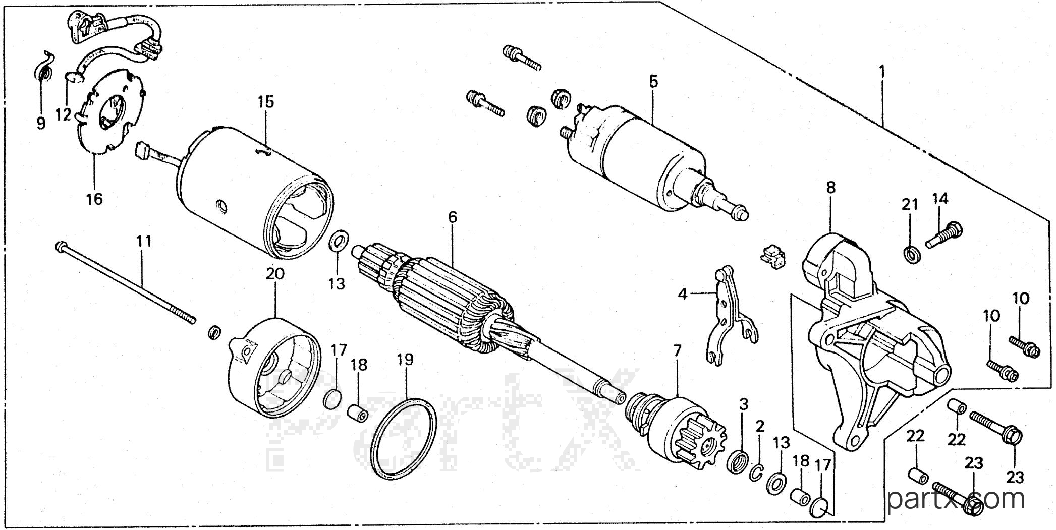 Honda ES3500K1 A - STARTER MOTOR
