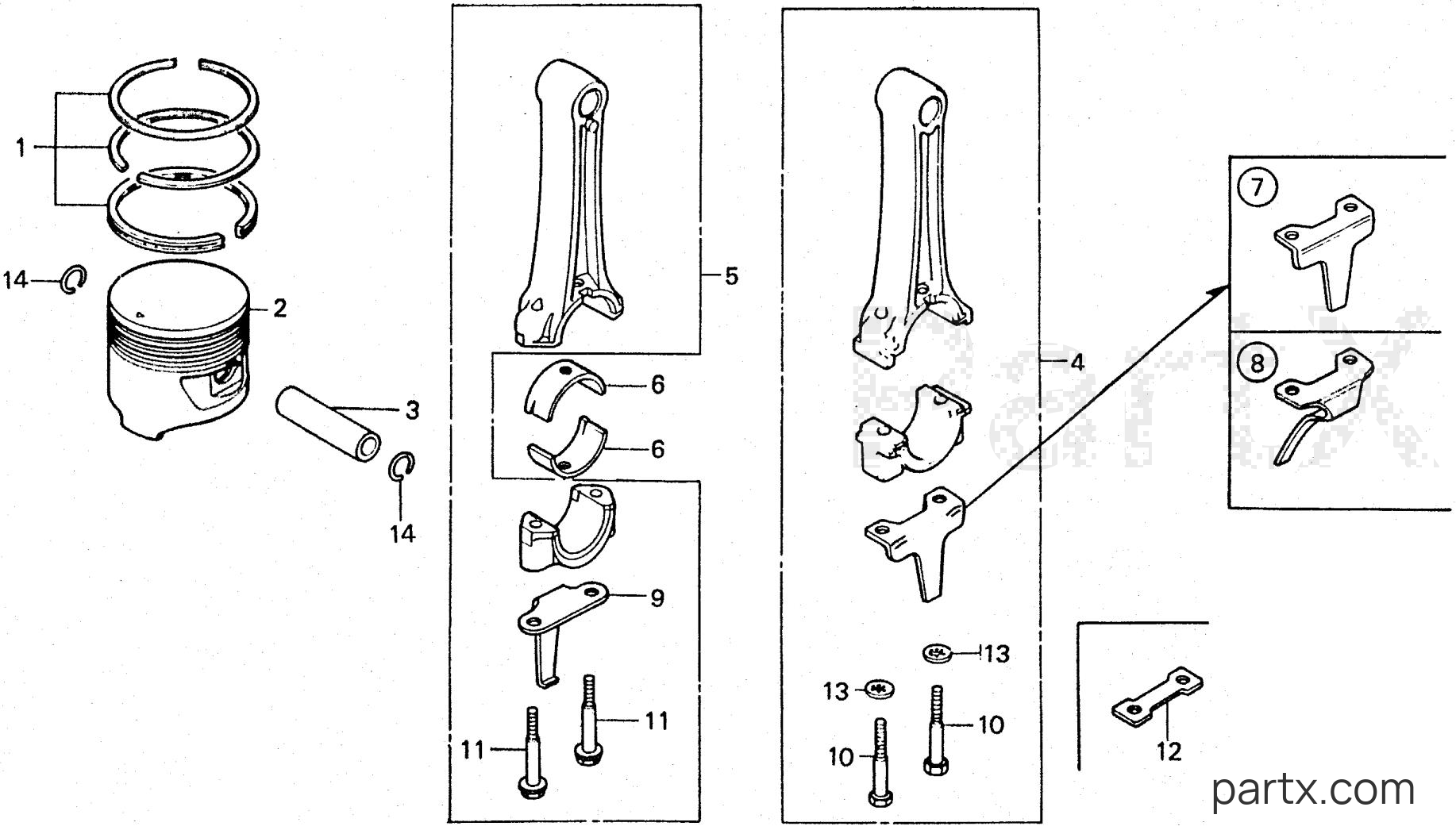 Honda E3500K1 A - PISTON - RING