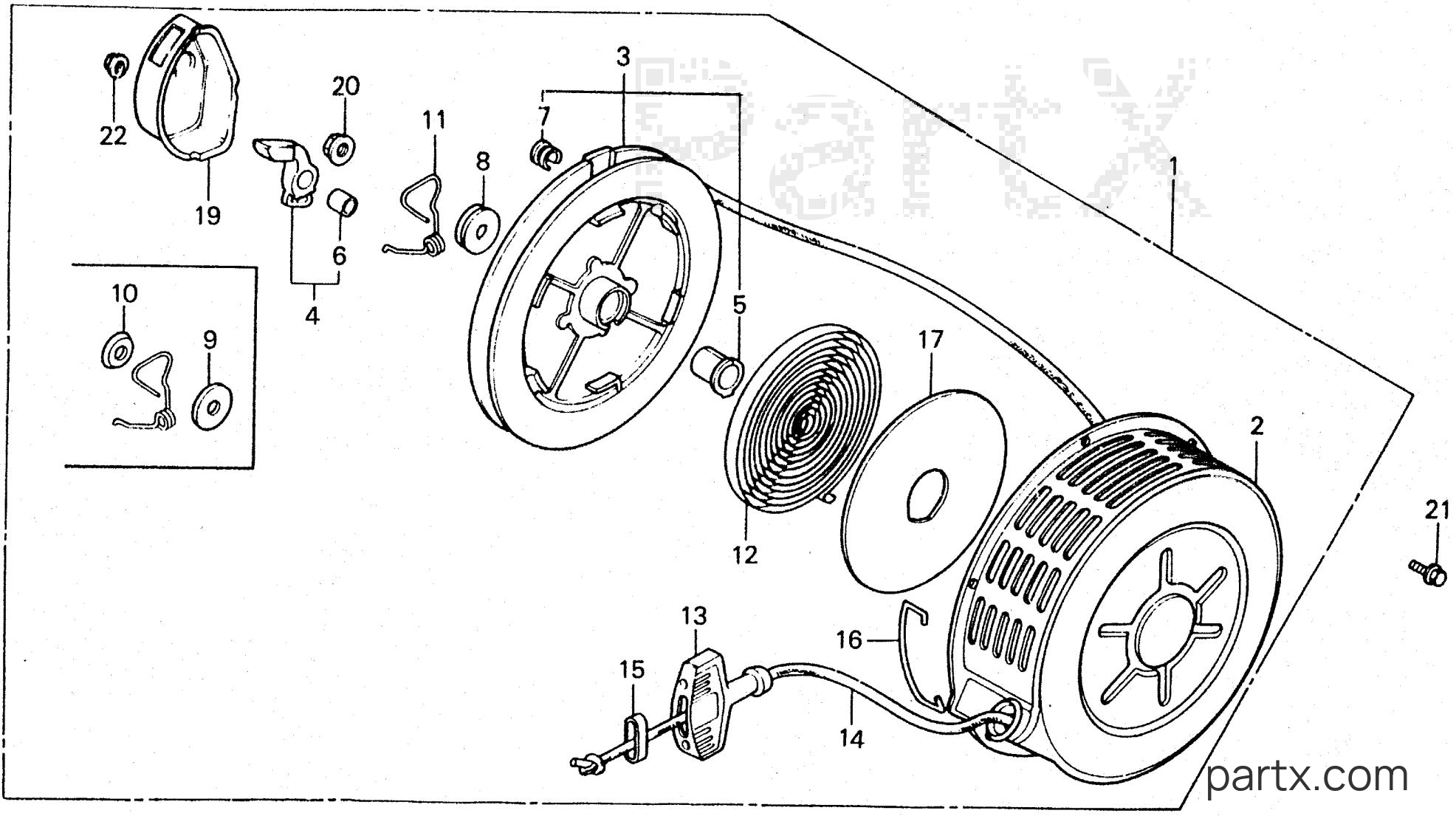 Honda ES3500K1 A - RECOIL STARTER