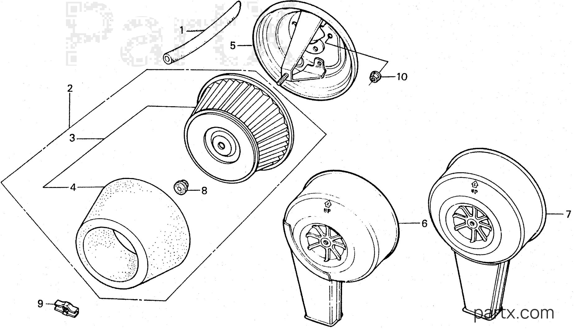 Honda ES3500K1 A - AIR CLEANER