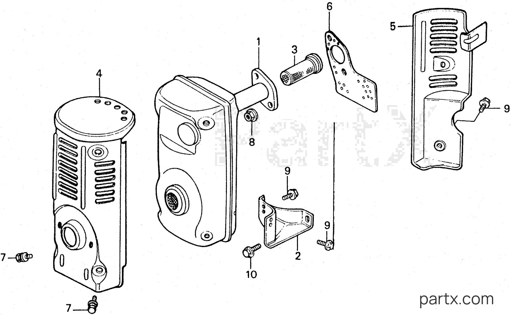 Honda ES3500K1 A - MUFFLER