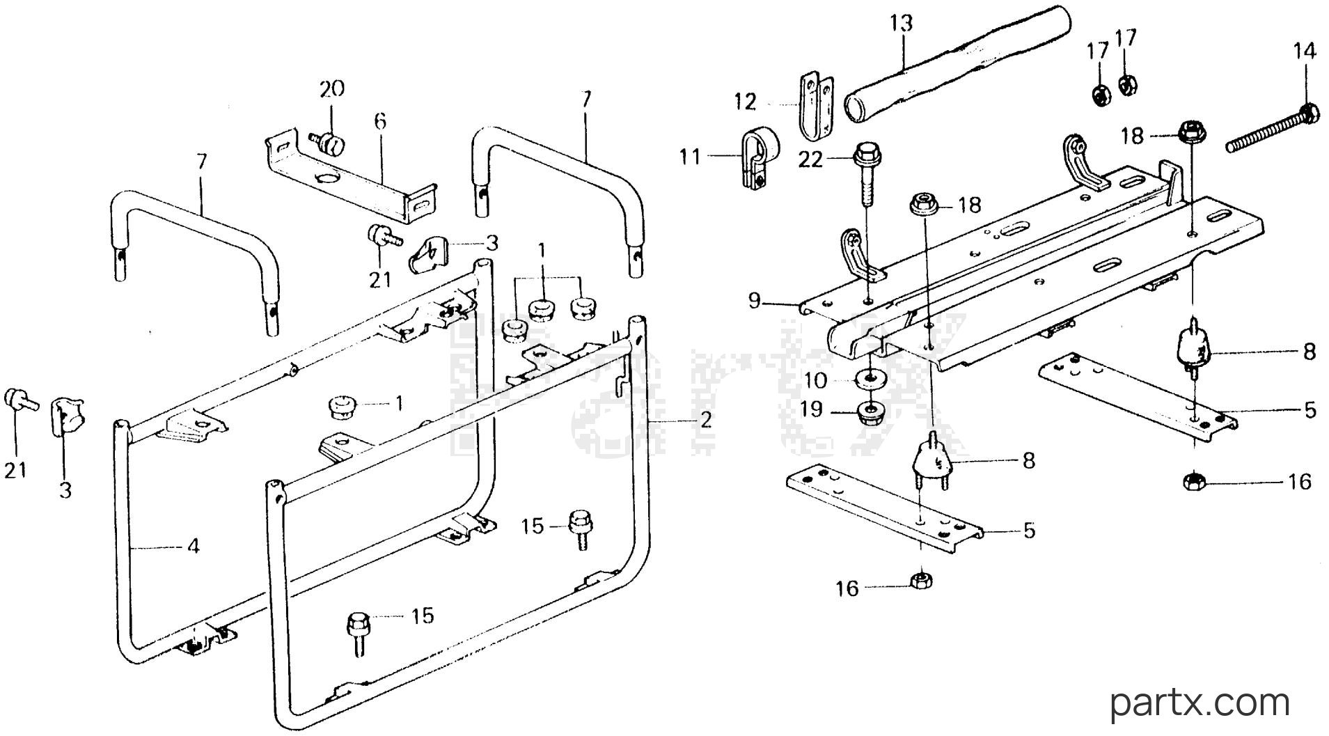 Honda ES3500K1 A - FRAME - ENGINE BED