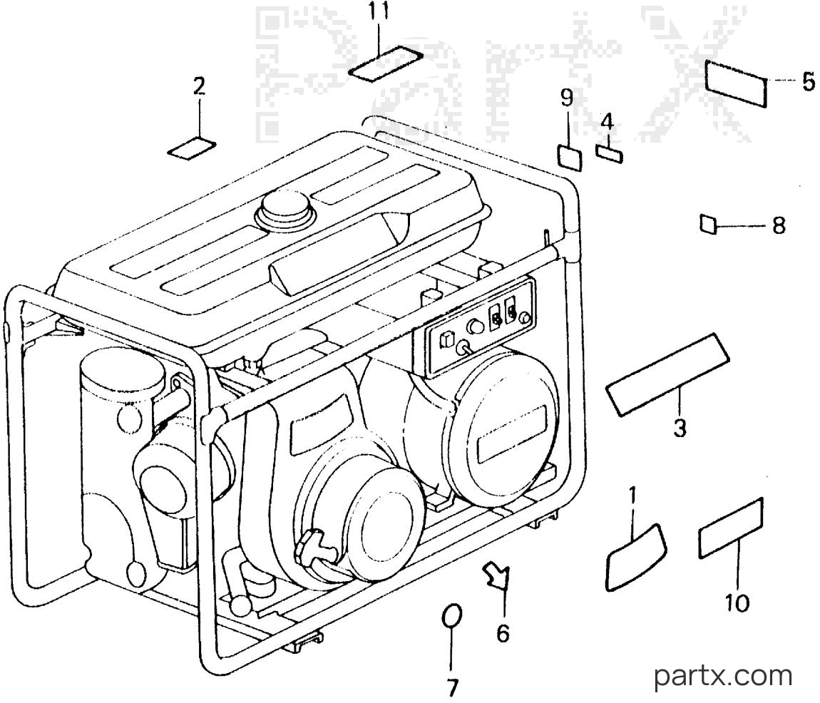Honda ES3500K2 A - LABELS
