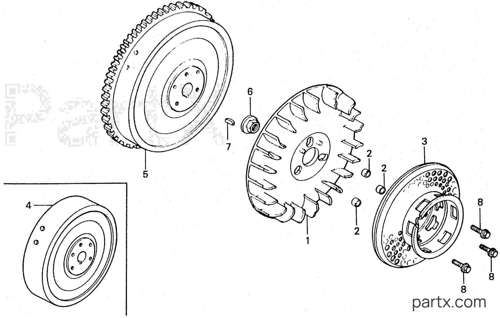 Honda ES4500 A - FLYWHEEL