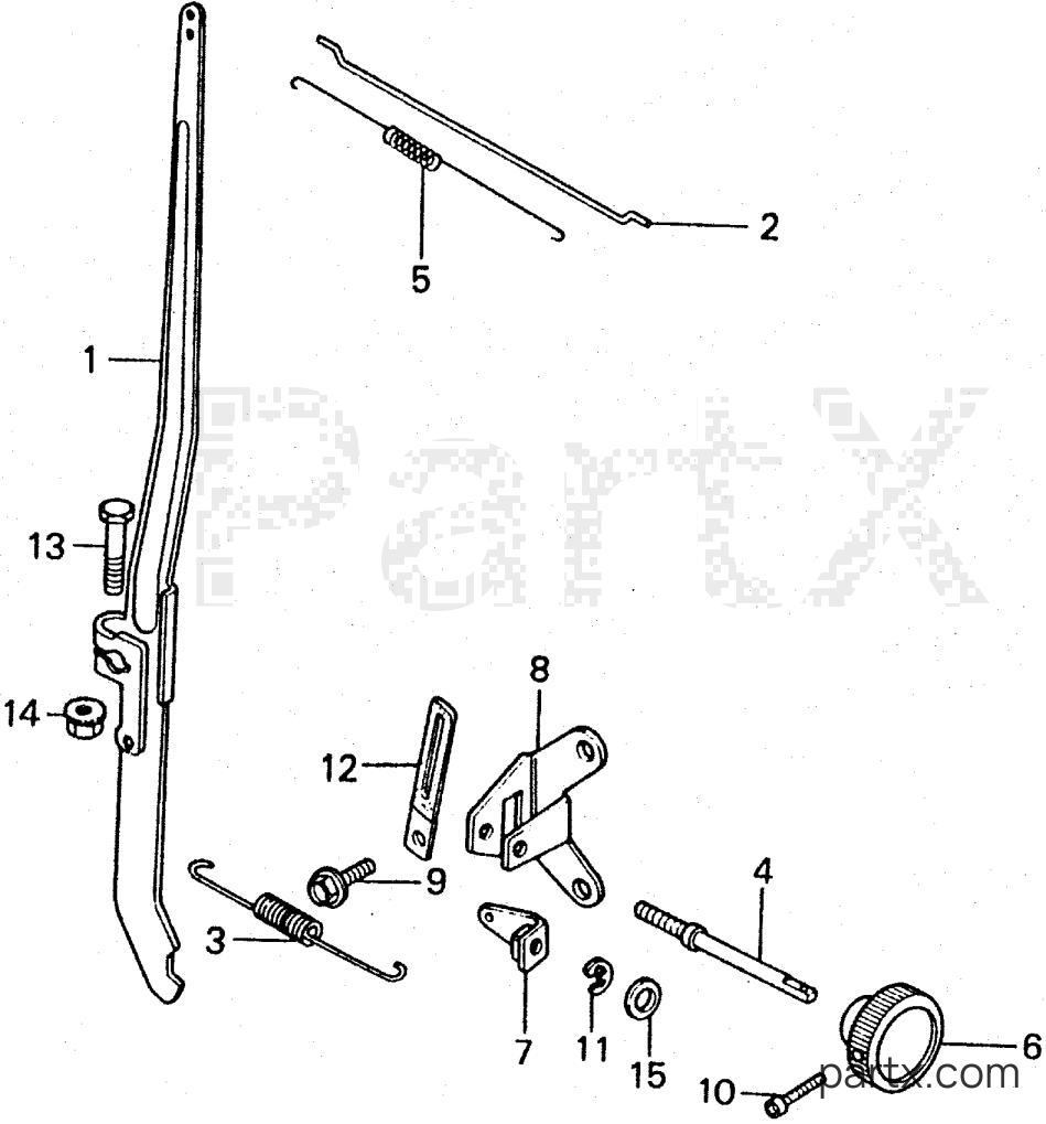Honda E4500K1 A - GOVERNOR ARM - CONTROL PLATE