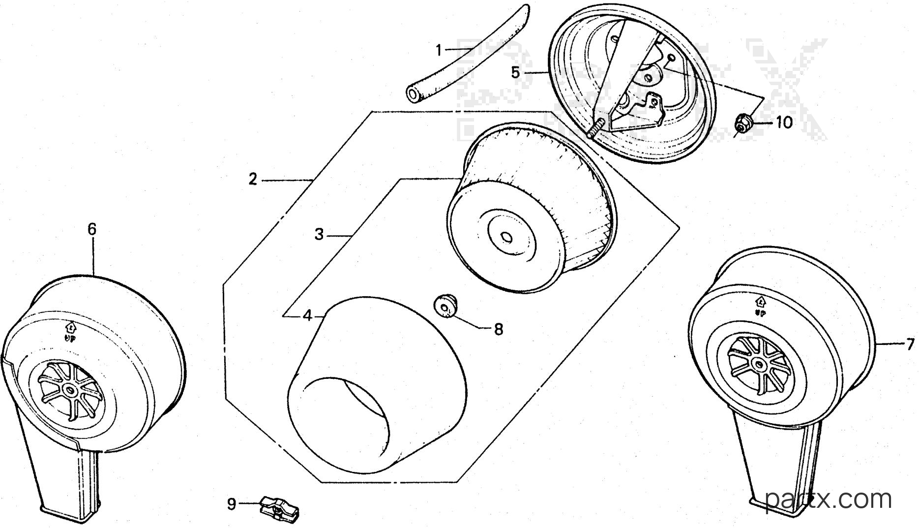 Honda ES4500 A - AIR CLEANER