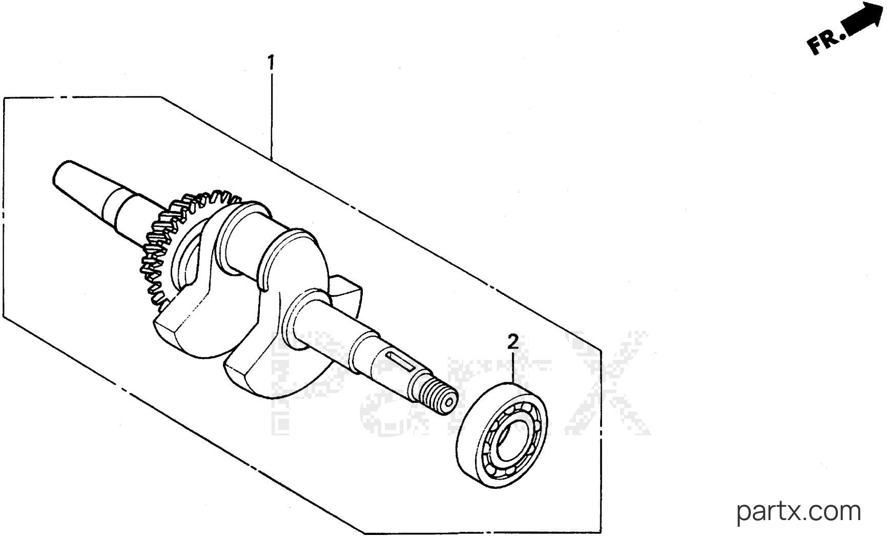 Honda EW140 A - CRANKSHAFT