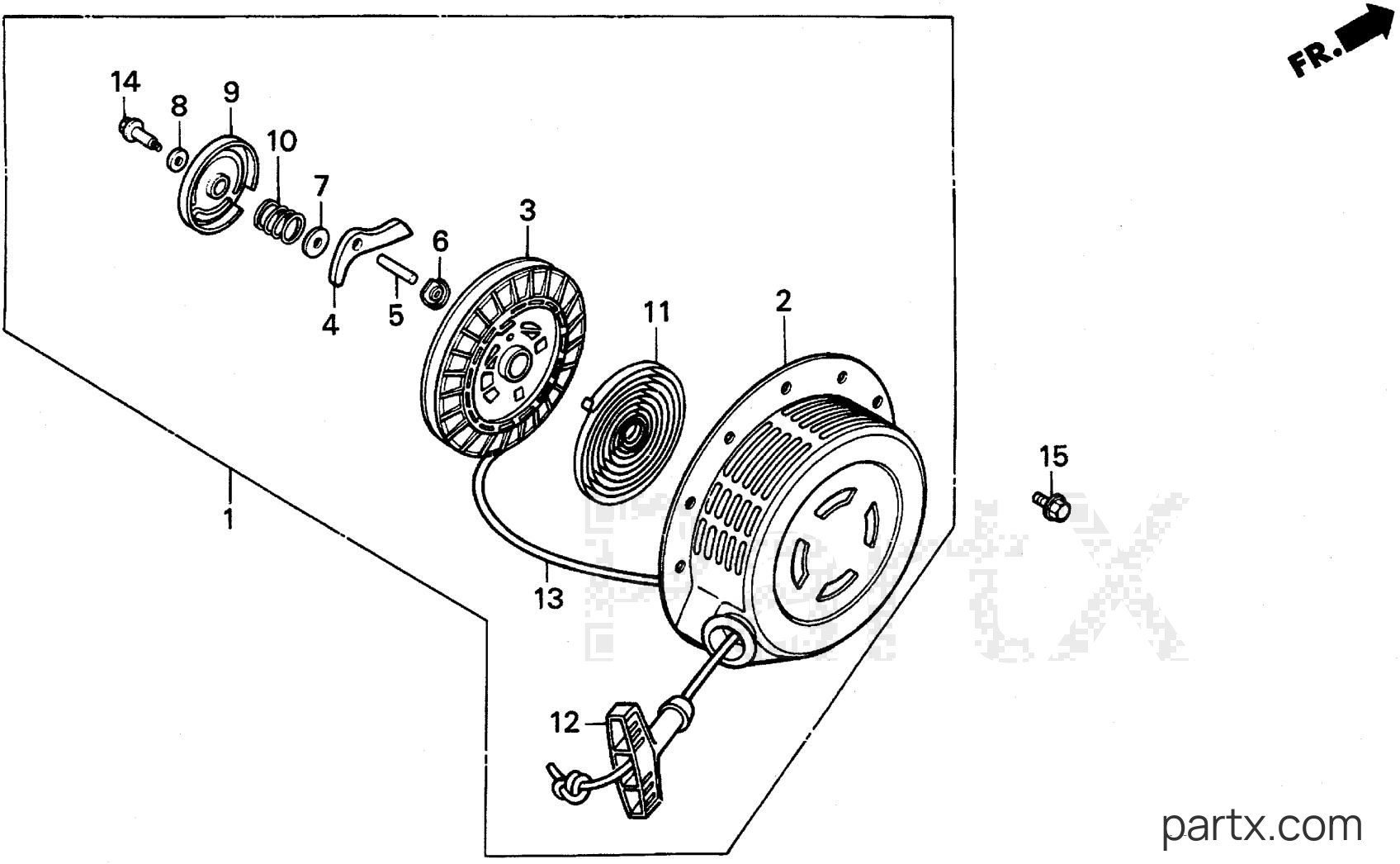Honda EW140 A - RECOIL STARTER