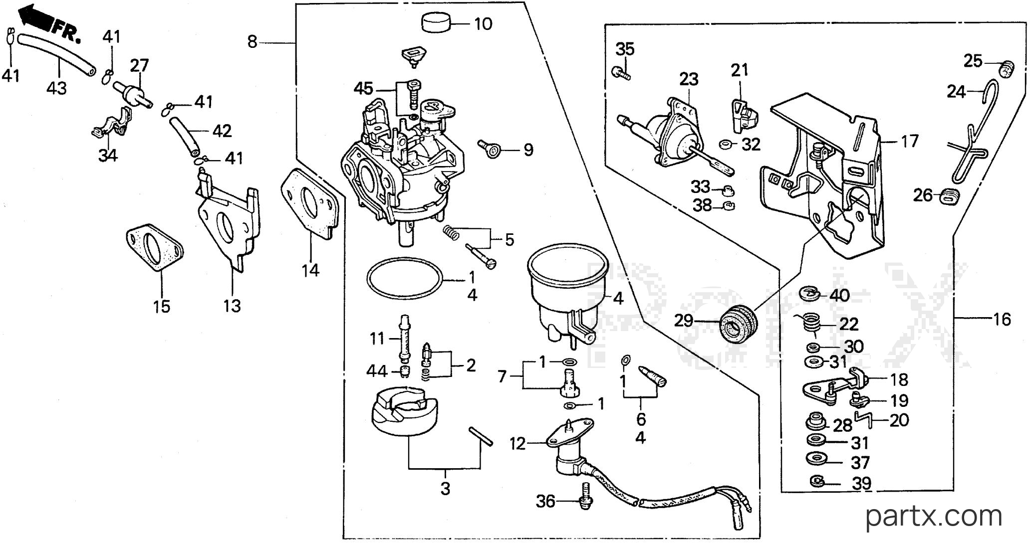 Honda EW140 A - CARBURETOR