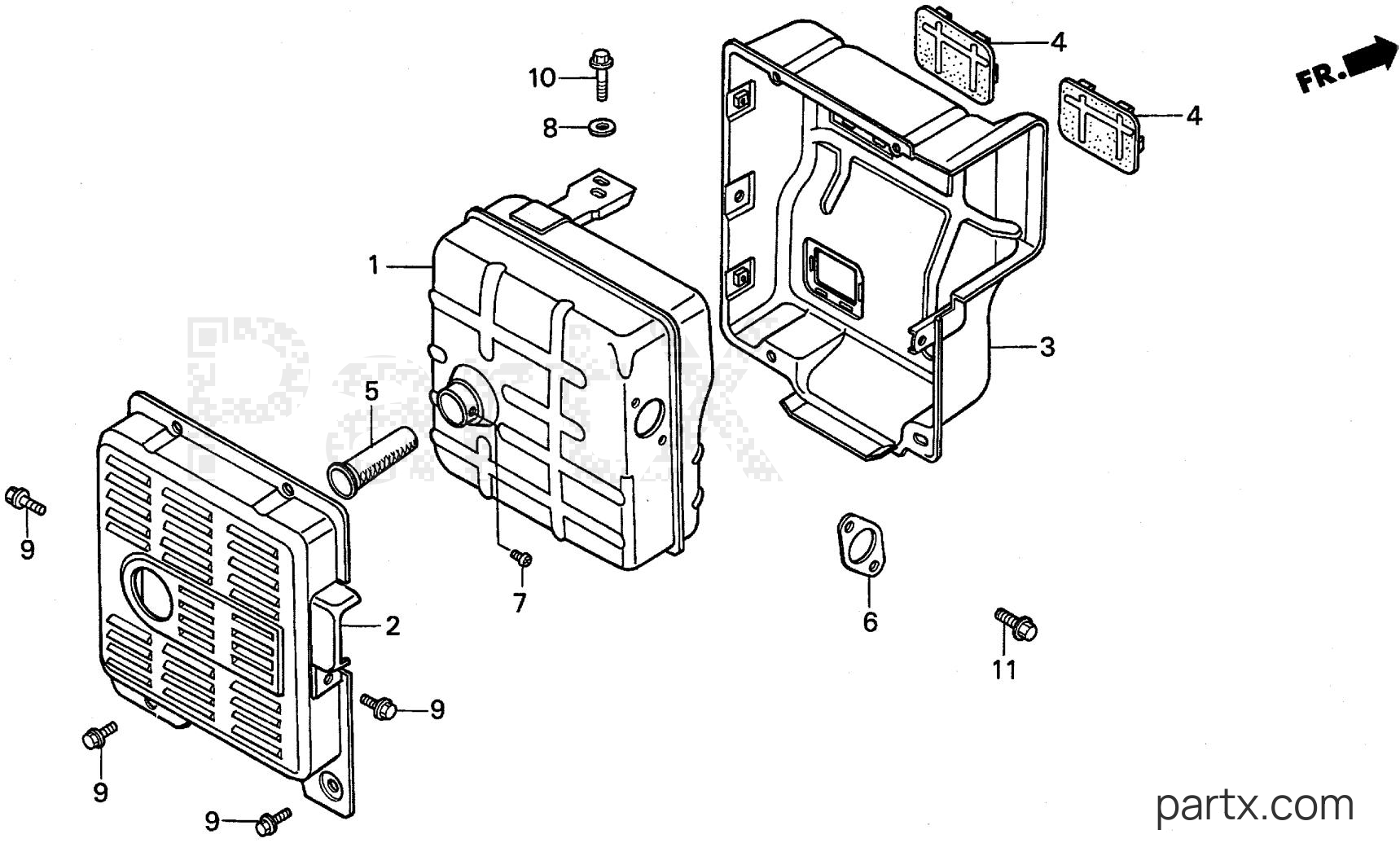 Honda EW140 A - MUFFLER
