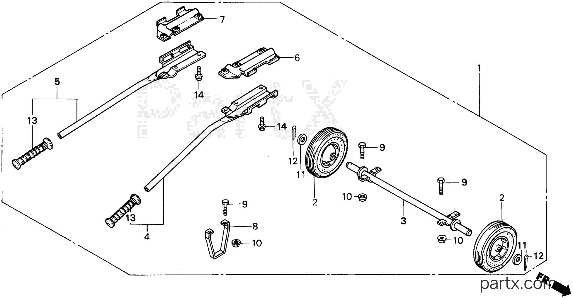 Honda EW140 A - WHEEL (2-WHEELS)