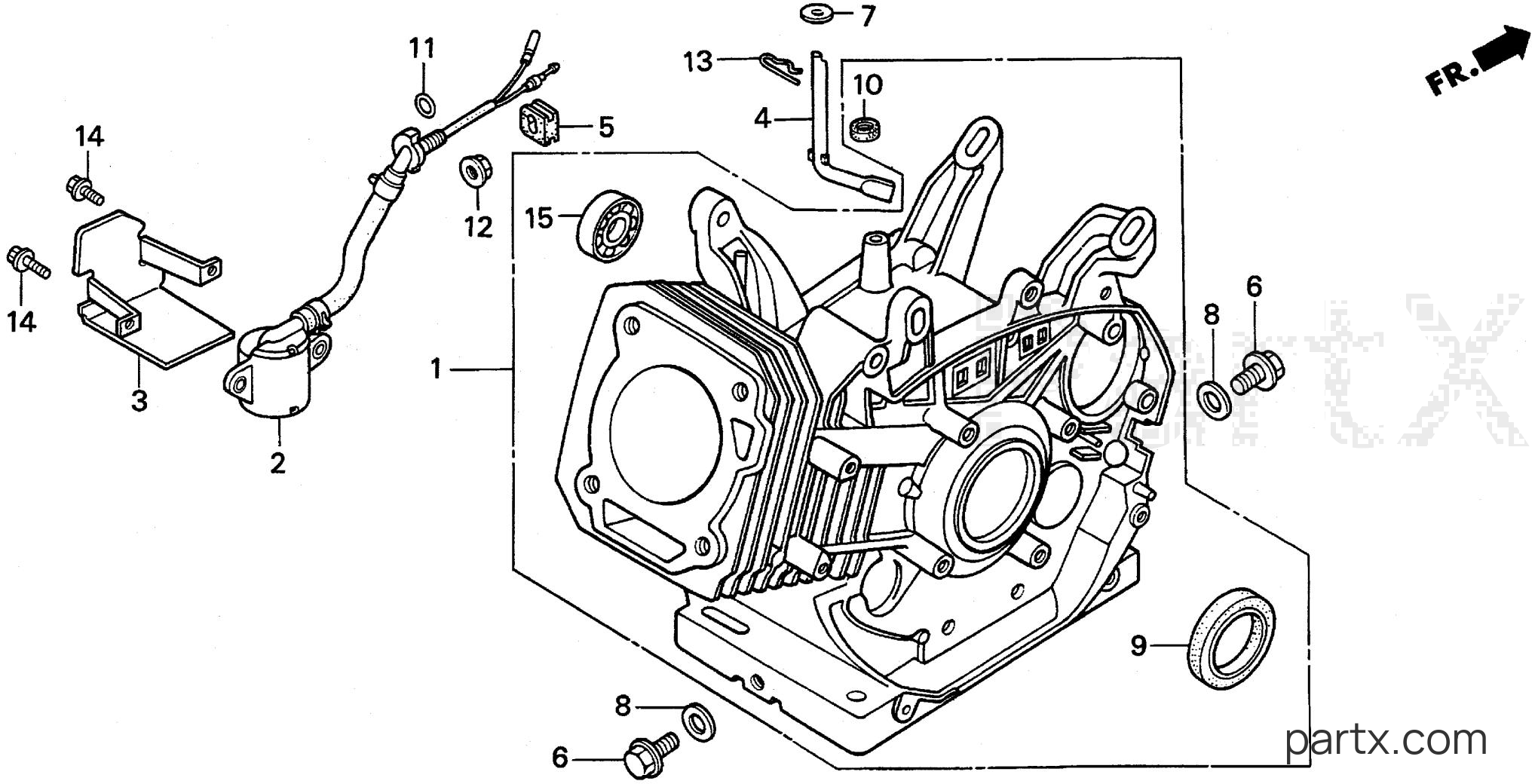 Honda EXW171S A - CYLINDER