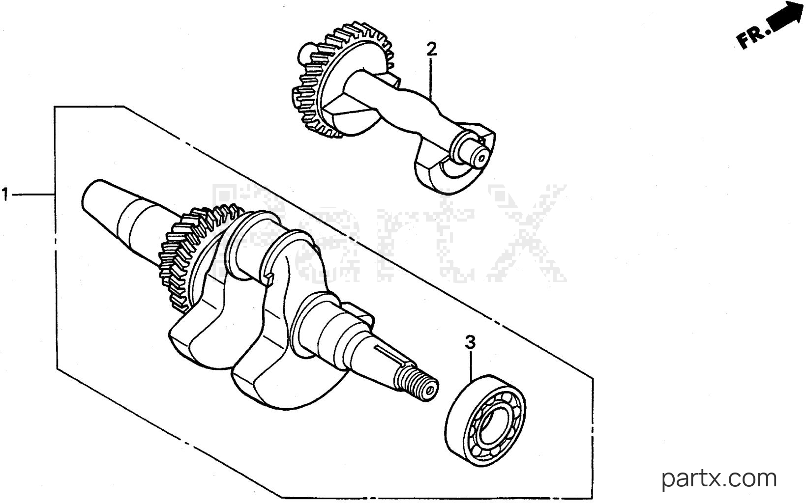 Honda EXW171S A - CRANKSHAFT