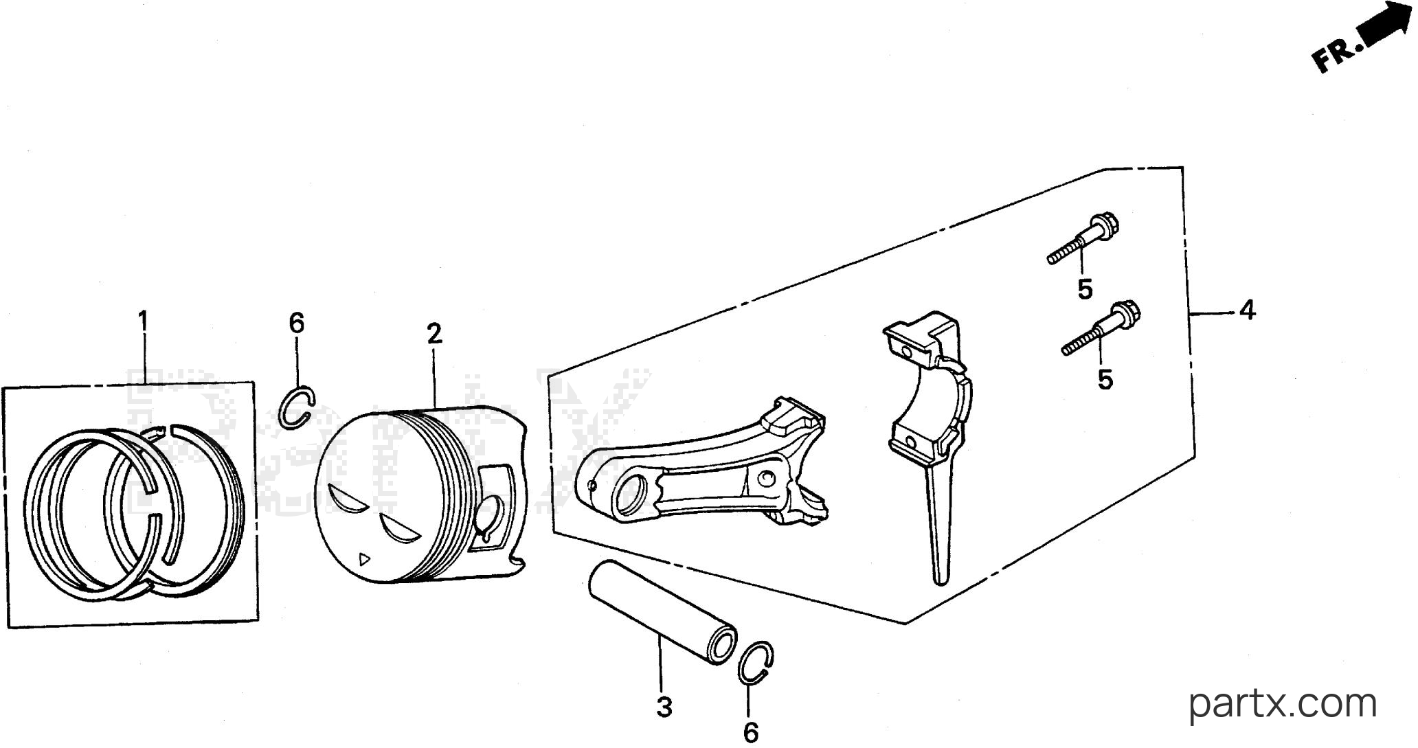 Honda EXW171S A - PISTON