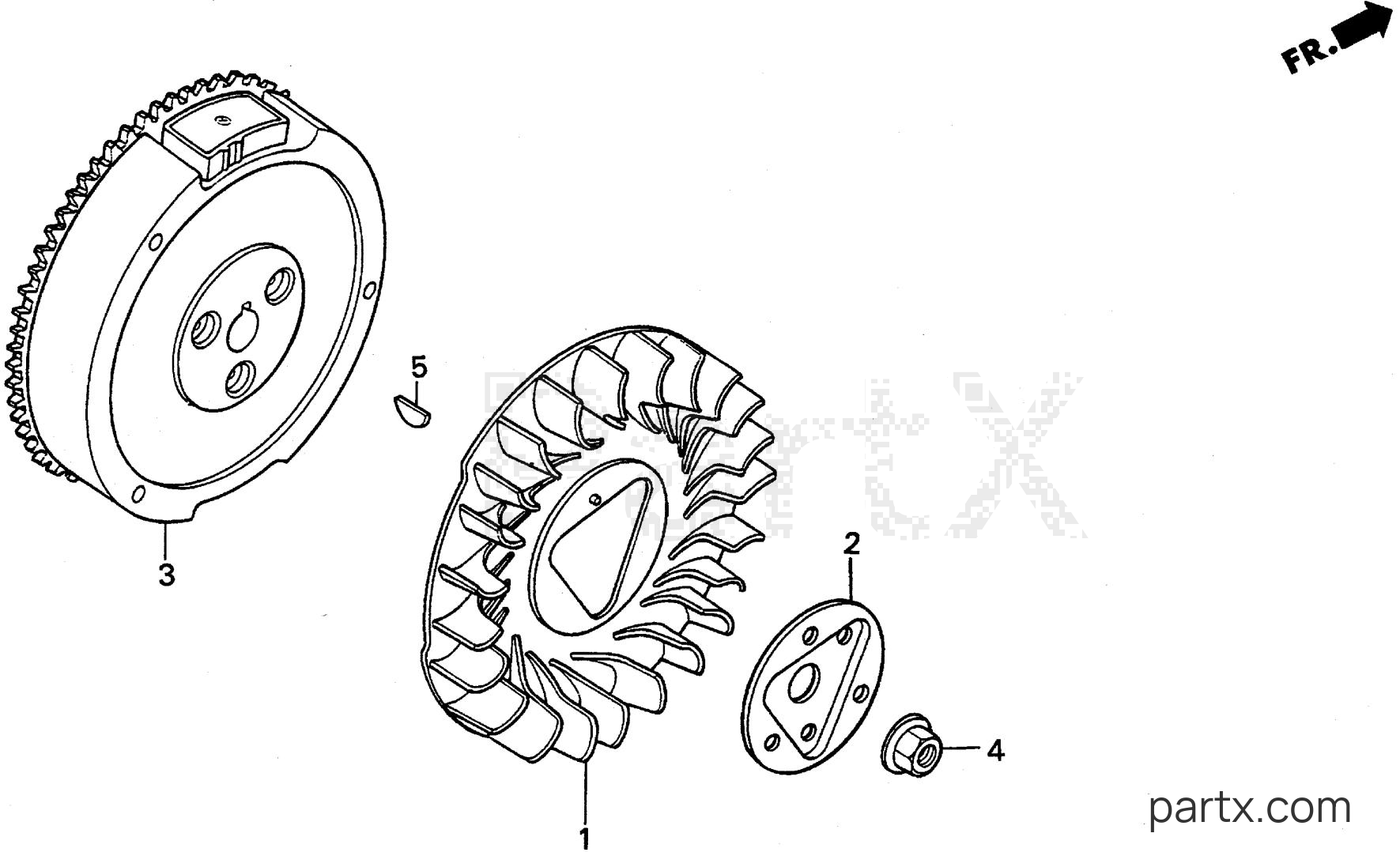 Honda EXW171S A - FLYWHEEL