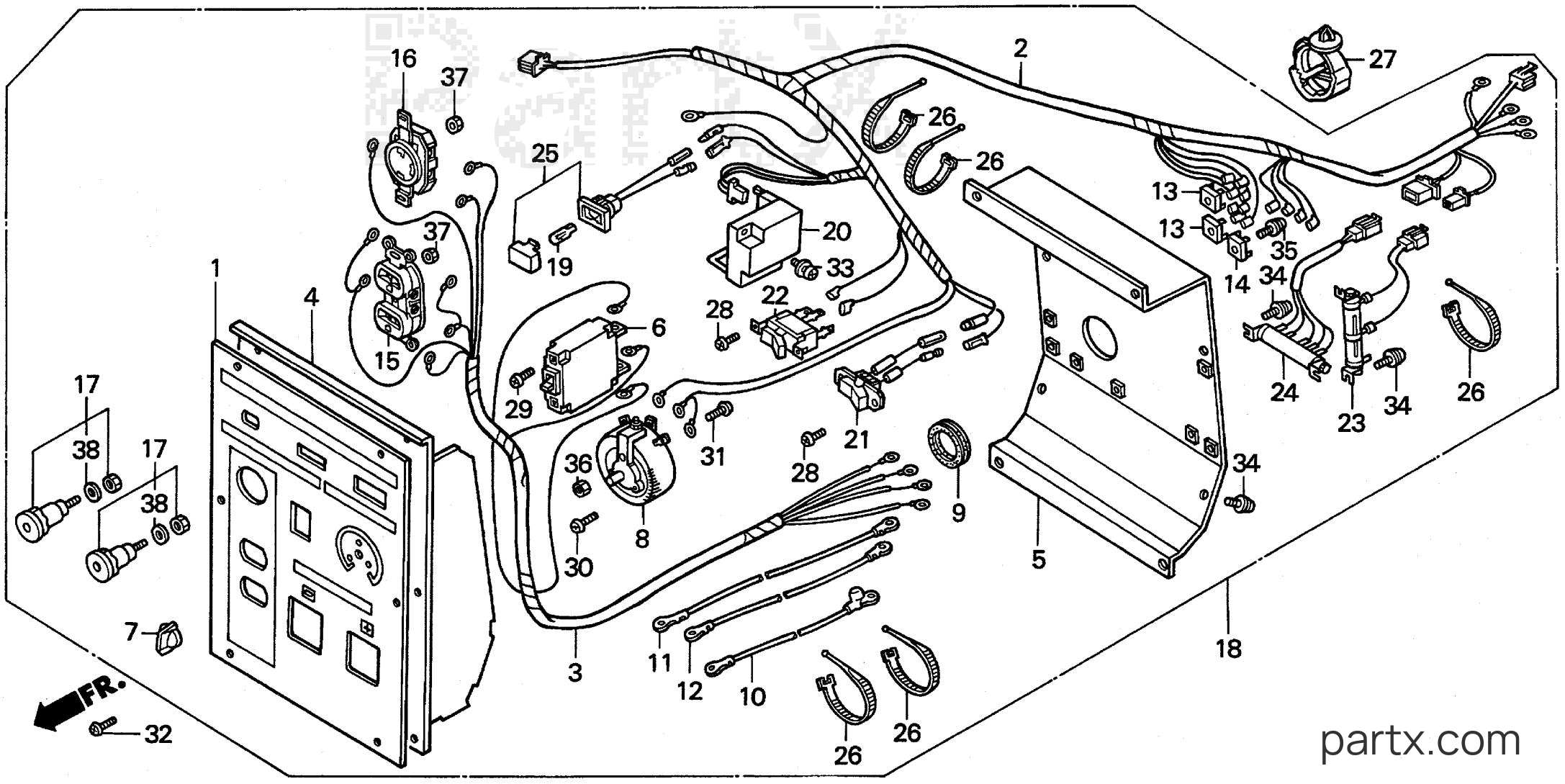 Honda EXW171S A - CONTROL PANEL