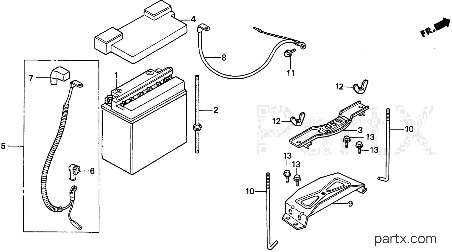 Honda EXW171S A - BATTERY