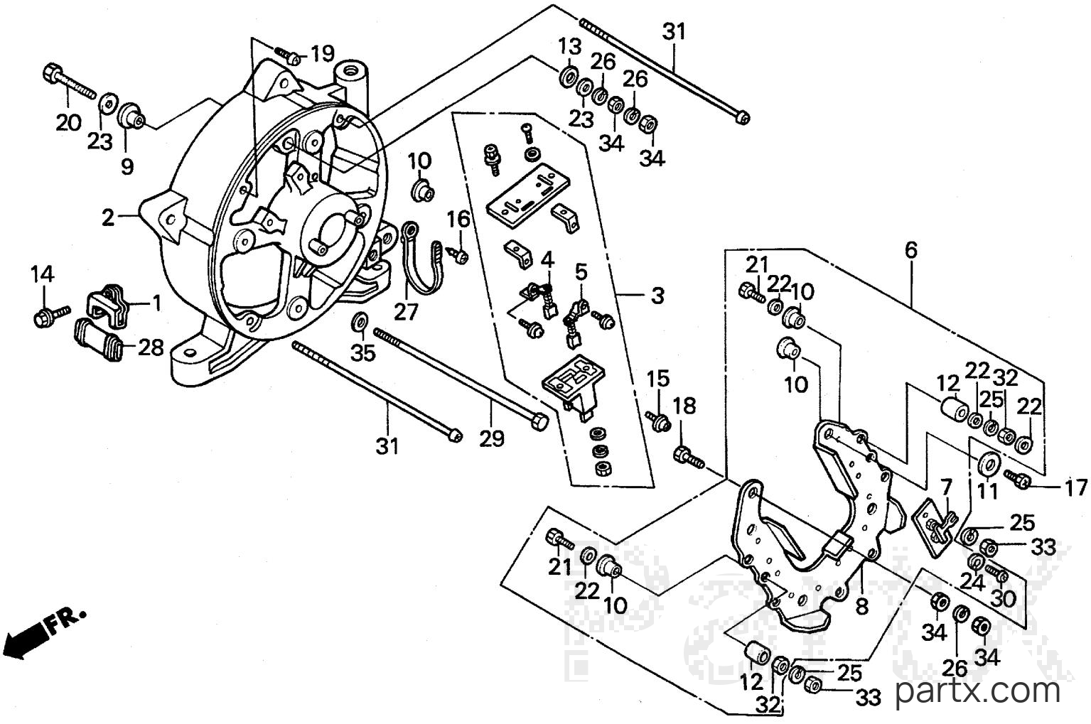 Honda EXW171S A - D.C. DIODE