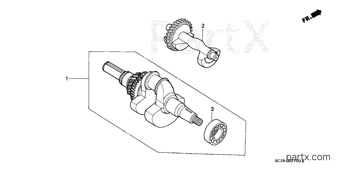 Honda EW171 AR - CRANKSHAFT
