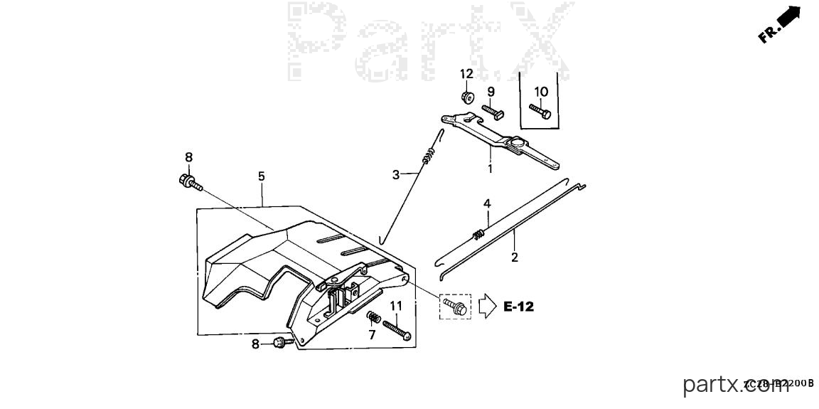 Honda EW171 A - CONTROL - GOVERNOR ARM