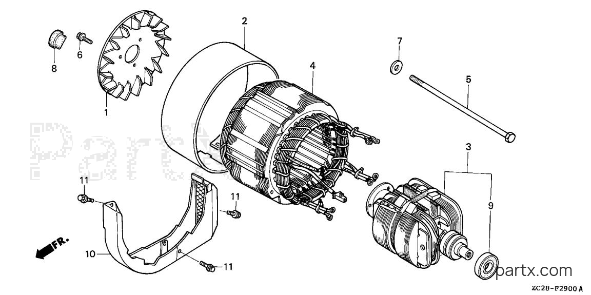 Honda EW171K1 A - ROTOR - STATOR