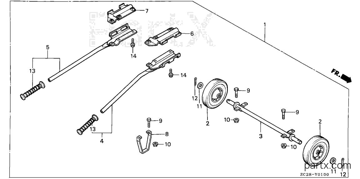 Honda EW171 AR - WHEELS (2-WHEEL)