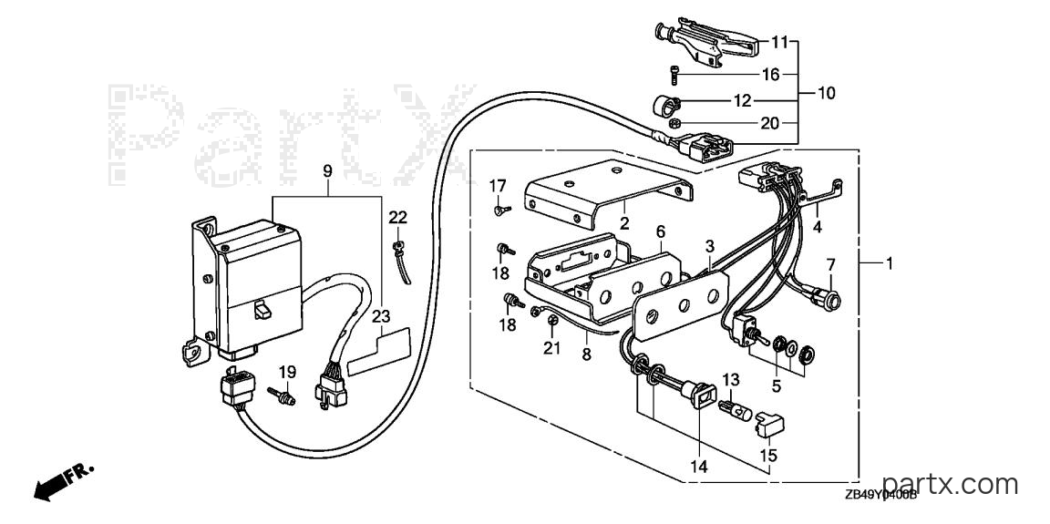 Honda EM3500SXK1 A/A - EM SWITCH BOX