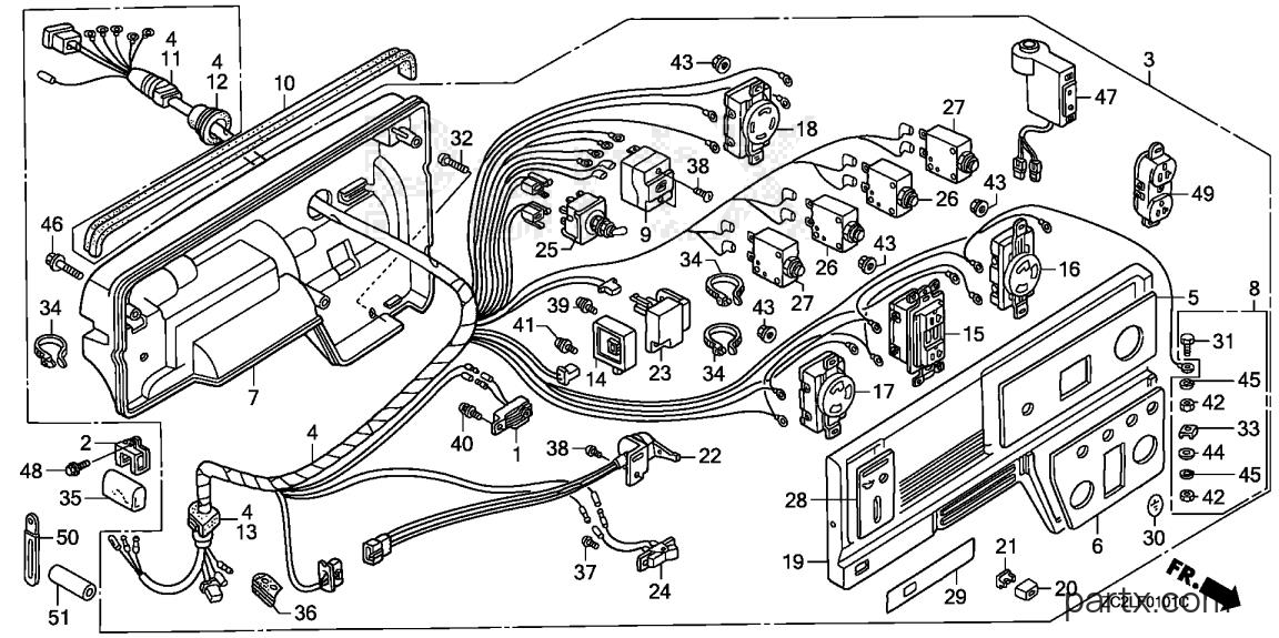 Honda EB5000XK1 AG/C - EB CONTROL BOX