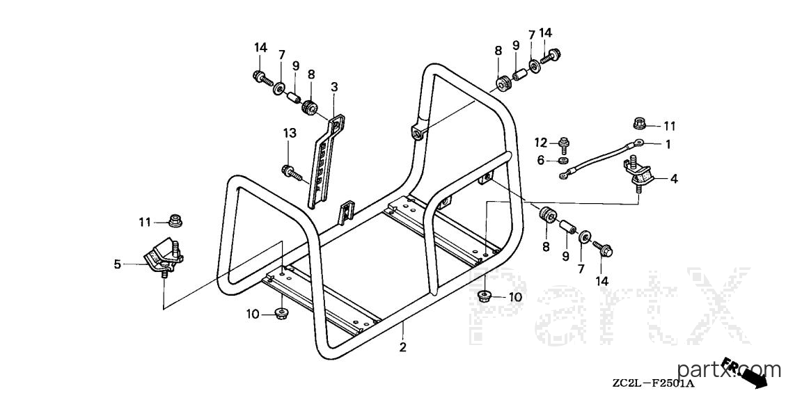 Honda EG5000XK1 AC - EG FRAME